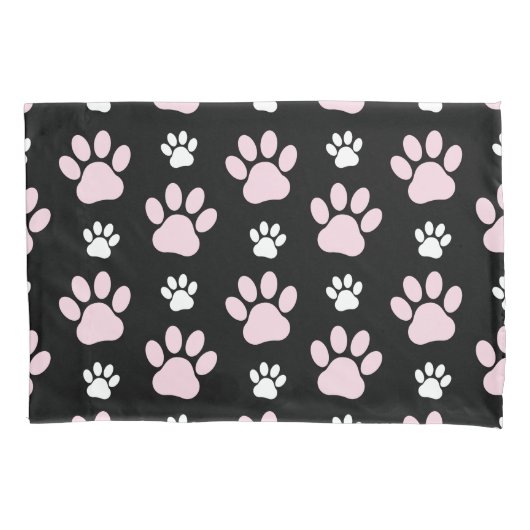 Patroon van poten, roze poten, reuzenpoten, dieren kussensloop (Voorkant)