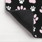 Patroon van poten, roze poten, reuzenpoten, dieren muismat (Hoek)