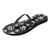 Patroon van poten, roze poten, reuzenpoten, dieren teenslippers (Schuin)