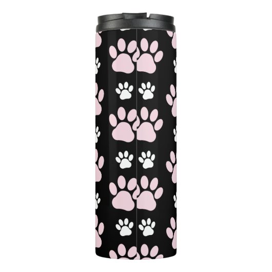 Patroon van poten, roze poten, reuzenpoten, dieren thermosbeker (Achterkant)