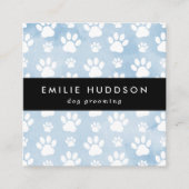 Patroon van poten, tandbaars, tandproever, tandpro vierkante visitekaartje (Voorkant)