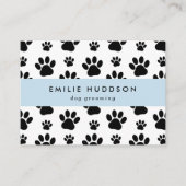 Patroon van poten, tandbaars, tandproever, tandpro visitekaartje (Voorkant)