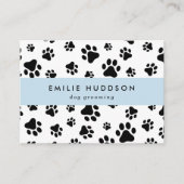 Patroon van poten, tandbaars, tandproever, tandpro visitekaartje (Voorkant)