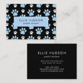 Patroon van poten, tandbaars, tandproever, tandpro visitekaartje (Voorkant / Achterkant)