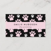 Patroon van poten, tandbaars, tandproever, tandpro visitekaartje (Voorkant)