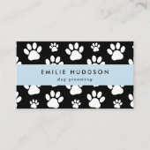 Patroon van poten, tandbaars, tandproever, tandpro visitekaartje (Voorkant)