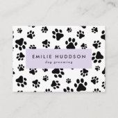 Patroon van poten, tandbaars, tandproever, tandpro visitekaartje (Voorkant)