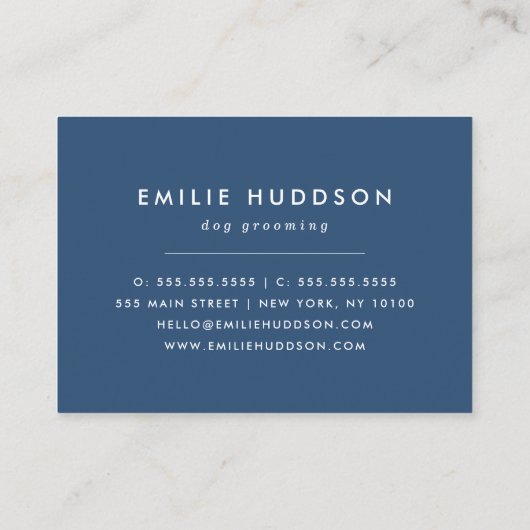 Patroon van poten, tandbaars, tandproever, tandpro visitekaartje (Achterkant)