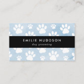 Patroon van poten, tandbaars, tandproever, tandpro visitekaartje (Voorkant)