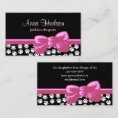 Patroon van poten, tandbaars, tandproever, tandpro visitekaartje (Voorkant / Achterkant)