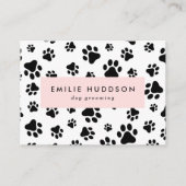 Patroon van poten, tandbaars, tandproever, tandpro visitekaartje (Voorkant)