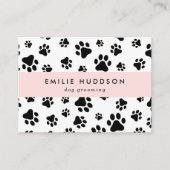 Patroon van poten, tandbaars, tandproever, tandpro visitekaartje (Voorkant)