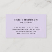 Patroon van poten, tandbaars, tandproever, tandpro visitekaartje (Achterkant)