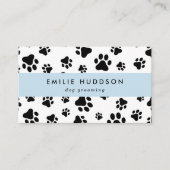 Patroon van poten, tandbaars, tandproever, tandpro visitekaartje (Voorkant)