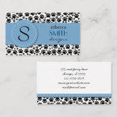 Patroon van poten, tandbaars, tandproever, tandpro visitekaartje (Voorkant / Achterkant)