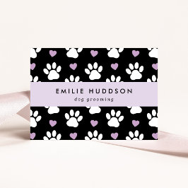 Patroon van poten, tandbaars, tandproever, tandpro visitekaartje