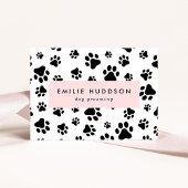 Patroon van poten, tandbaars, tandproever, tandpro visitekaartje