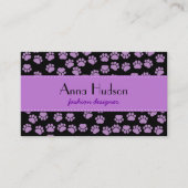 Patroon van poten, tandbaars, tandproever, tandpro visitekaartje (Voorkant)