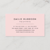 Patroon van poten, tandbaars, tandproever, tandpro visitekaartje (Achterkant)