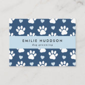 Patroon van poten, tandbaars, tandproever, tandpro visitekaartje (Voorkant)