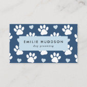 Patroon van poten, tandbaars, tandproever, tandpro visitekaartje (Voorkant)