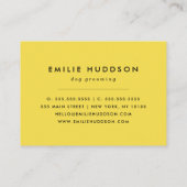 Patroon van poten, tandbaars, tandproever, tandpro visitekaartje (Achterkant)