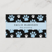 Patroon van poten, tandbaars, tandproever, tandpro visitekaartje (Voorkant)