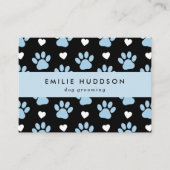 Patroon van poten, tandbaars, tandproever, tandpro visitekaartje (Voorkant)