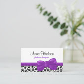 Patroon van poten, tandbaars, tandproever, tandpro visitekaartje (Staand voorkant)