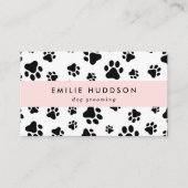 Patroon van poten, tandbaars, tandproever, tandpro visitekaartje (Voorkant)