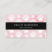 Patroon van poten, tandbaars, tandproever, tandpro visitekaartje (Voorkant)