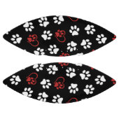 Patroon van poten, witte poten, rode poten, harten american football (Panelen)