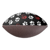 Patroon van poten, witte poten, rode poten, harten american football (Gedraaid 90)