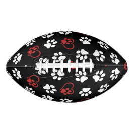 Patroon van poten, witte poten, rode poten, harten american football