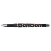 Patroon van poten, witte poten, rode poten, harten pen (Voorkant)