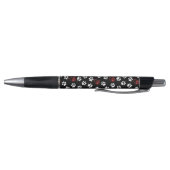 Patroon van poten, witte poten, rode poten, harten pen (Bodem)