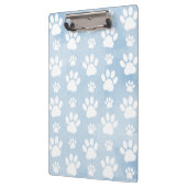 Patroon van poten, witte poten, Waterverven, blauw Klembord (Links)