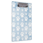 Patroon van poten, witte poten, Waterverven, blauw Klembord (Rechts)