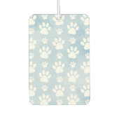 Patroon van poten, witte poten, Waterverven, blauw Luchtverfrisser (Voorkant)