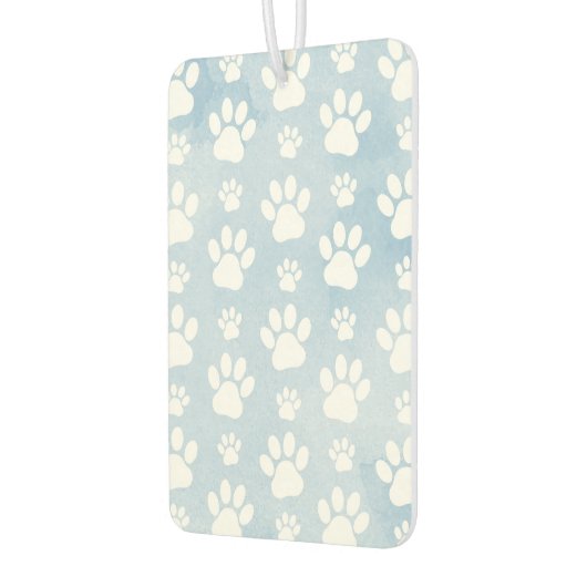 Patroon van poten, witte poten, Waterverven, blauw Luchtverfrisser (Links)