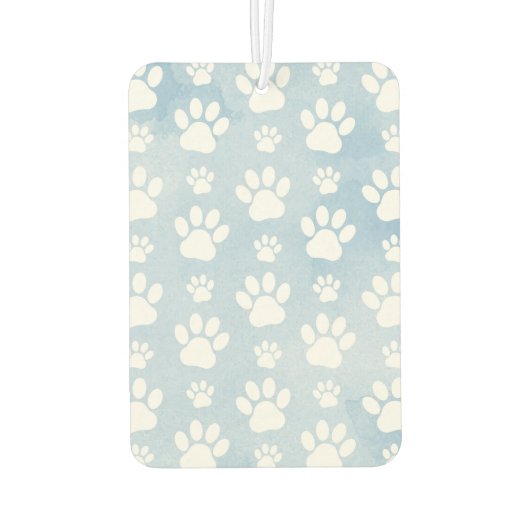 Patroon van poten, witte poten, Waterverven, blauw Luchtverfrisser (Achterkant)