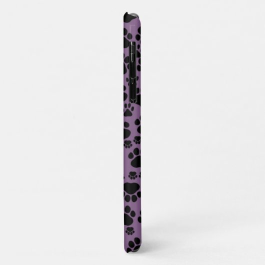 Patroon van poten, zwarte poten, reuzenpoten, dier Case-Mate iPhone case (Achterkant/links)