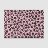 Patroon van poten, zwarte poten, reuzenpoten, dier tissuepapier (Voorkant)