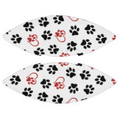 Patroon van poten, zwarte poten, rode poten, harte american football (Panelen)