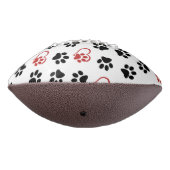 Patroon van poten, zwarte poten, rode poten, harte american football (Gedraaid 270)