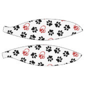 Patroon van poten, zwarte poten, rode poten, harte basketbal (Panelen)