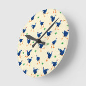 Patroon van Pukeko-vogels Ronde Klok (Hoek)