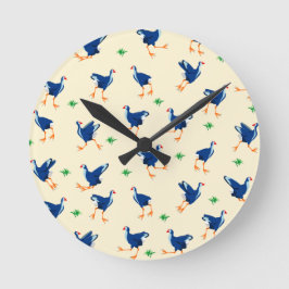 Patroon van Pukeko-vogels Ronde Klok