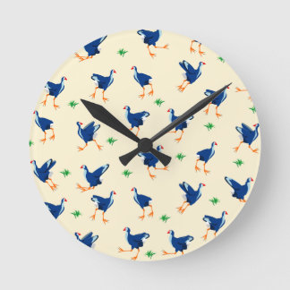 Patroon van Pukeko-vogels Ronde Klok