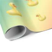 patroon van regenboogrubbereenden cadeaupapier (Rol Hoek)